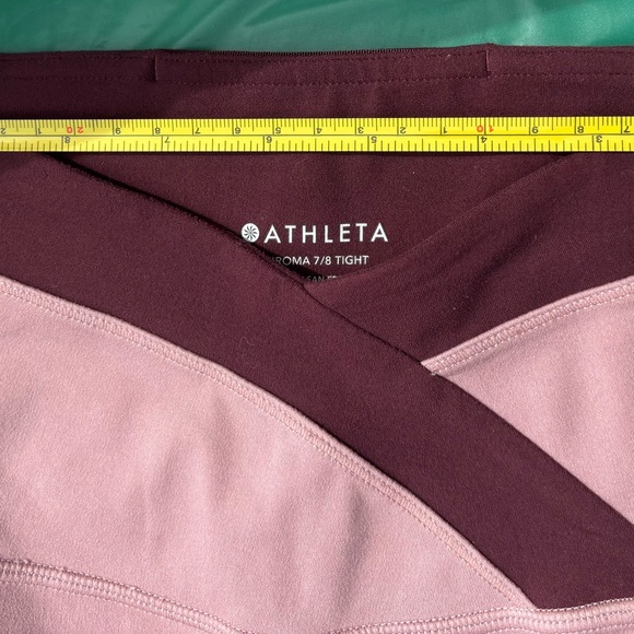 Athleta Women's Pink and Reddish Brown Leggings - Picture 4 of 5